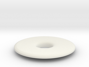 Donut ashtray lid in White Natural Versatile Plastic