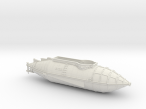 Six Flags Nautilus - Round Bottom Version - Hull O in White Natural Versatile Plastic
