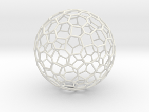 132hedron in White Natural Versatile Plastic