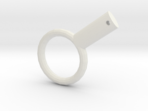 Magnifying glass practice in White Natural Versatile Plastic: Medium