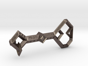 Key to Erebor in Polished Bronzed-Silver Steel: Medium