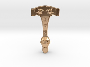 Thor Hammer  in Polished Bronze