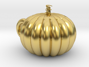 Pumpkin cup in Polished Brass