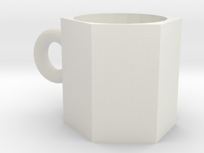 cup in White Natural Versatile Plastic