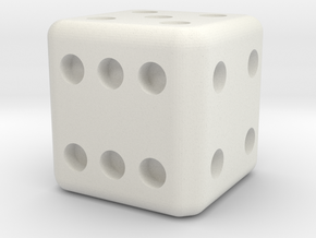 dice  in White Natural Versatile Plastic