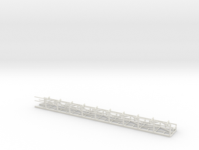 Belt Conveyor 60' Section w/Catwalk in White Natural Versatile Plastic
