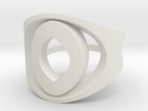 eye ring  in White Natural Versatile Plastic: 5.5 / 50.25