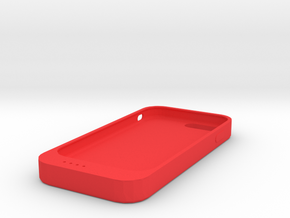 Line charger phone case in Red Processed Versatile Plastic: Small