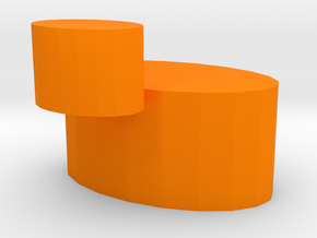 椅子配手機台.stl in Orange Processed Versatile Plastic: Medium