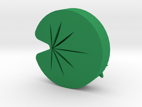 Lotus leaf charm in Green Processed Versatile Plastic