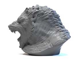 Werewolf bust in Tan Fine Detail Plastic