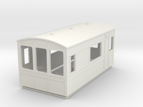 OO GWR Colesford Museum Coach in White Natural Versatile Plastic