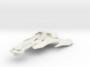 Klingon Tor'Kaht Class II  Battleship 5.4" in White Natural Versatile Plastic