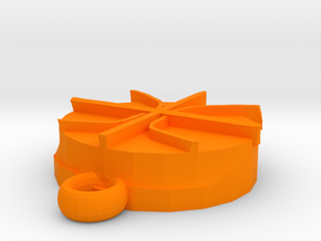 Basketball Keychain in Orange Processed Versatile Plastic