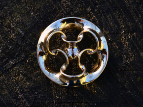"Seven Rings"  in Polished Brass