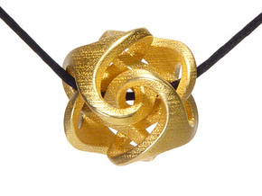 Ora Pendant in Polished Gold Steel
