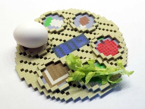 Minecraft Passover Plate in Full Color Sandstone