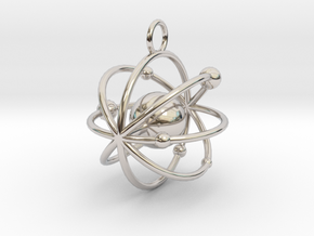nuclea in Rhodium Plated Brass