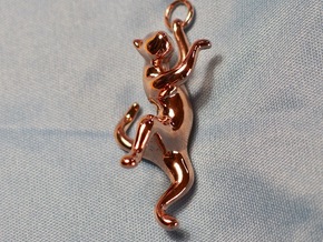cat_006 in 14k Rose Gold Plated Brass