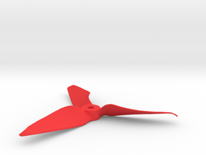 Drone Propeller - 5" CCW Pusher in Red Processed Versatile Plastic