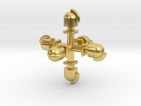 Dampflok Glocke (6x 1,6) in Polished Brass