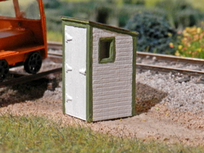 HO - GN Railway - Dispatcher's Phone Booth Qty. 2 in Tan Fine Detail Plastic