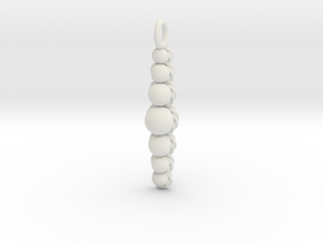 Ropes and Spheres Pendant in White Natural Versatile Plastic