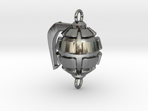 Bakugo's Grenade Gauntlets Charm in Polished Silver