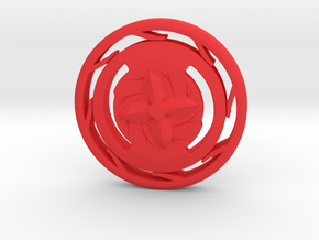 Beyblade in Red Processed Versatile Plastic