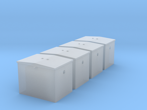 O - GN Railway - Battery Box - Qty. 4 in Tan Fine Detail Plastic