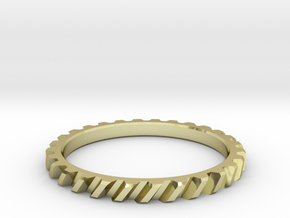 Engroid Thin (size 60) in 18K Yellow Gold: 3.5 / 45.25