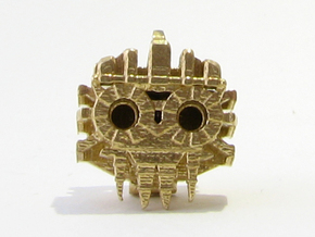 Aztec Bead Tlaloc FA in Natural Brass