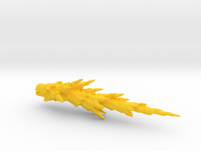 TF:Siege Muzzle Flash Effect Part (5.5cm length) in Yellow Processed Versatile Plastic