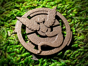 Pokémon Go Team Mystic Articuno Lapel Pin in Polished Bronze Steel
