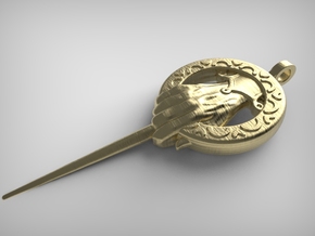 Hand of the King Keychain- Game of Thrones in Polished Gold Steel