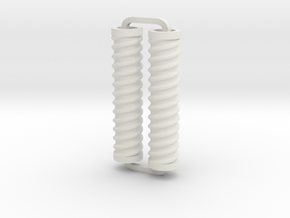 Slimline Pro spiral 01 lathe in White Natural Versatile Plastic