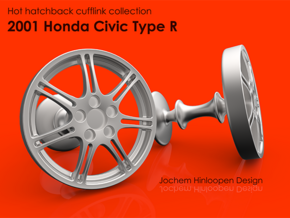 2001 Honda Civic Type R Cufflinks in Natural Bronze