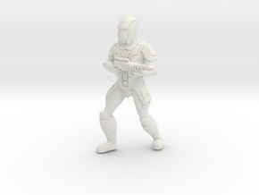 Sith Trooper with Carbine 2 in White Natural Versatile Plastic