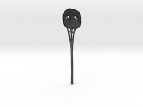 Clueless Whimsy Puff Hairstick in Polished and Bronzed Black Steel