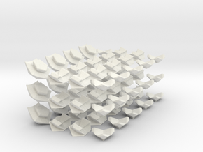 Icosahedron Megaminx modified from Megaminx in White Natural Versatile Plastic