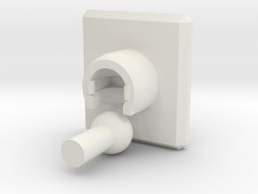 Attachment piece for MP Soundwave's gaydar in White Natural Versatile Plastic