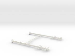 CATENARY PRR 4 TRACK 2-2 PHASE N SCALE  in White Natural Versatile Plastic
