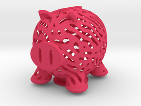 Nature Made Piggy Bank in Pink Processed Versatile Plastic