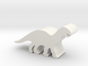 Dinosaur Island Meeple - Mussaurus 2 in White Natural Versatile Plastic