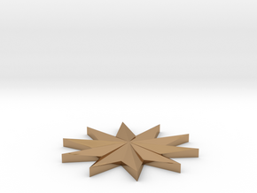 Coin_Star_Seperate in Polished Brass