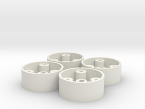 V2 - 4 jantes AV GLA D20 pour flans 3D in White Natural Versatile Plastic