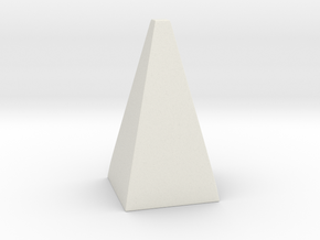 Cosplay Spike - Pyramid in White Natural Versatile Plastic: Extra Large