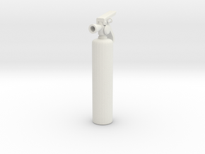 Scale Garage 1/10 Fire Extinguisher in White Natural Versatile Plastic