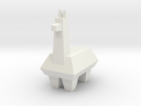 Llama in White Natural Versatile Plastic