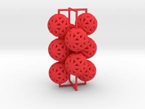 torus_pearl_loop_type4_thick in Red Processed Versatile Plastic: Medium